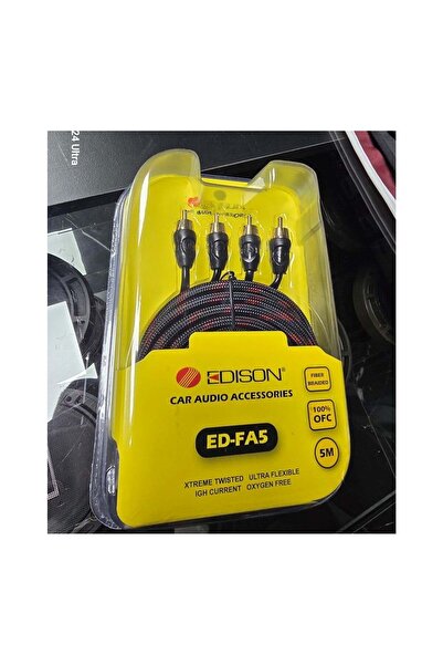 Edison Ed-Fa5 Rca 100% Ofc Rca Cable 5 Meters