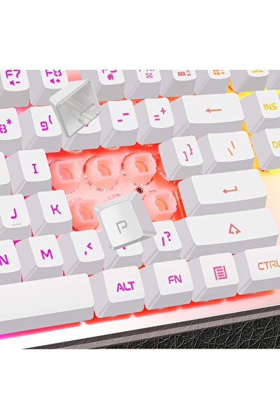 MageGee Gaming Keyboard and Mouse Combo, K1 RGB LED Backlit Keyboard with 104 Key for PC/Laptop(Whit