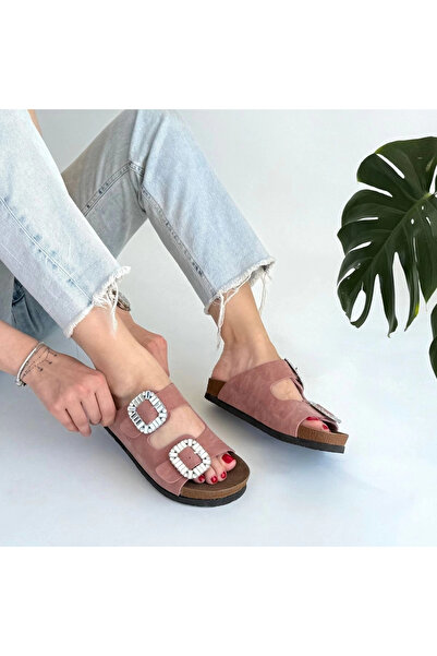 ZENGEZUR MALL Sptrns Nool Powder Nubuck Slippers (144334) (Size: 36)