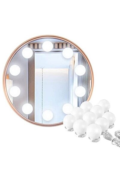 Top Marriage Kit 10 Premium LED Bulbs for Makeup Mirror - 10 Brightness Levels, 3 Color Modes