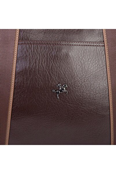 Nas Bag Women's Extra Large Shoulder Bag and Sports Bag (46X36 cm) Brown Mink Victoria