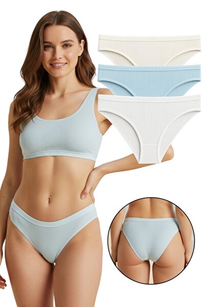 Sensu Γυναικεία εσώρουχα 3-pack Modal κοτλέ Slip