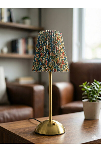 MİK Store Kumaş Şapkalı Kablosuz Dokunmatik Masa Lambası