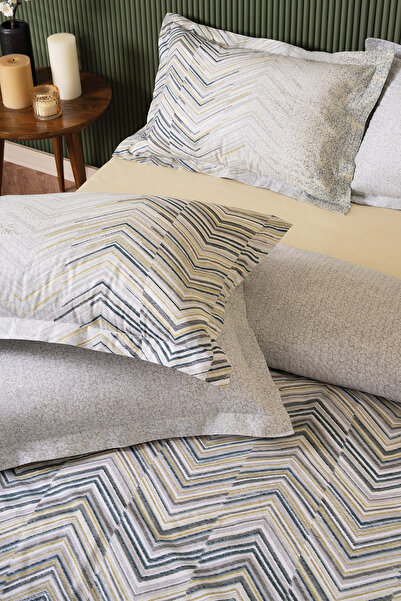 Puffy Rolf Double Ranforce Duvet Cover Set - Gray