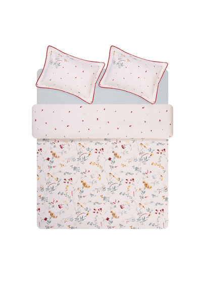 Puffy Avila Double Ranforce Duvet Cover Set - White