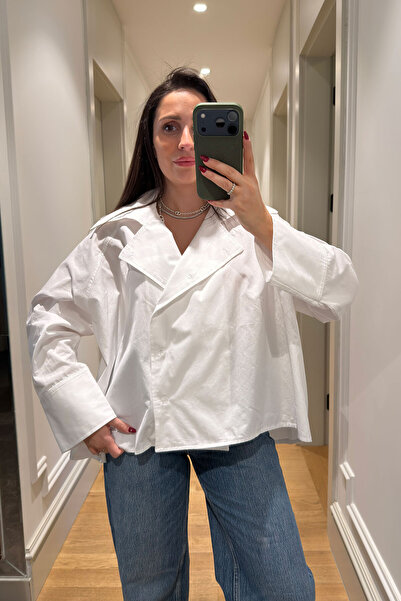 MAGARDE Reglan Sleeve Design Premium Shirt - White