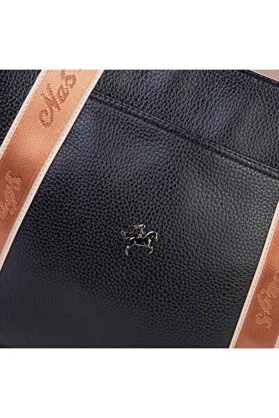 Nas Bag Women's Extra Large Shoulder Bag and Sports Bag (46X36 cm) Black Sand Tan Lopez