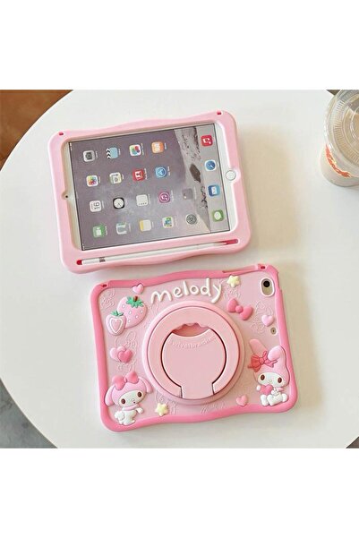 UnDePlus Apple iPad Air 13Inch M2/M3 Case Cute Dolls Stand Fun 3D Character Kids Case