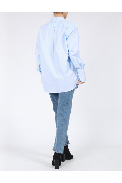 MANGO Camasa Oversize, Albastru