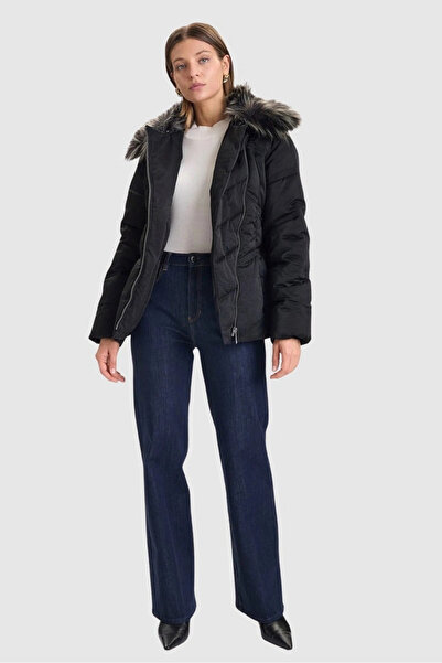 Guess Alienor Women's Black Coat W5Bl32Wg092-Jblk