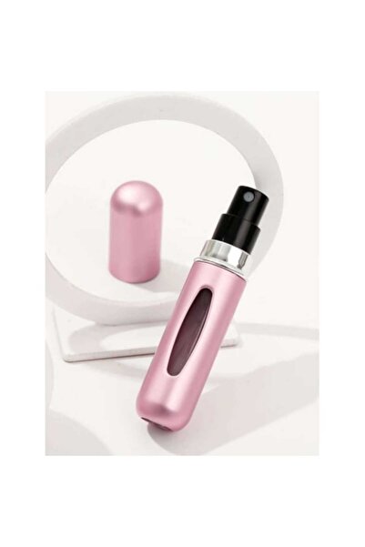 OEM Refillable Perfume Atomizer Bottle, 5 ml, Portable Travel Size, Rose Aluminum