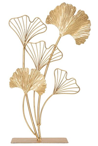 Mauro Ferretti Frunză decorativă metalică 26 x 11,5 x 44,5 cm, aurie