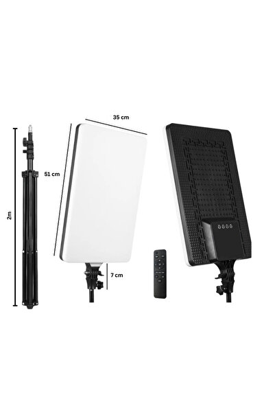 Cosmeticos Panou LED portabil - PL-60 | 51 CM x 35 CM | Cu telecomandă și tre...