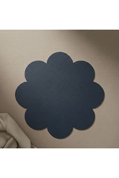 Grand Fine Art 2 Pieces Leather American Doily-Easy to Wipe Supla-33X33 Cm-Symmetrical Leaves Patterned