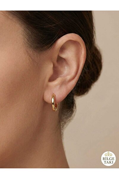 Bilge Takı أقراط فاخرة من الفولاذ، تصميم بسيط وعصري