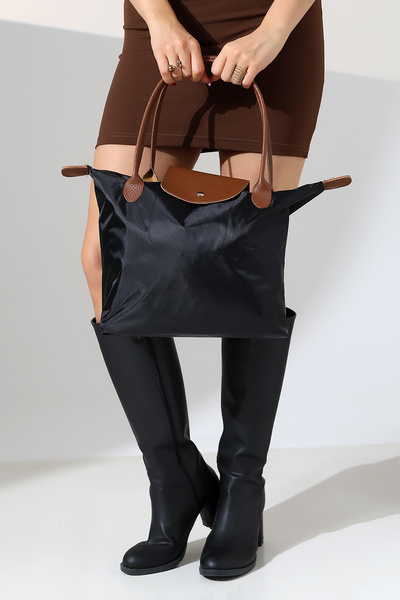 Moda Lime Women's Foldable Shoulder Bag – Waterproof Fabric, Large Capacity, Lightweight and Stylish Everyday Bag