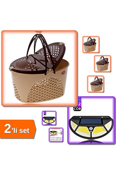 HerEveOyuncak Smart Büyük Oval Piknik Sepeti + Fonksiyonel Sensörlü 102 Ledli...