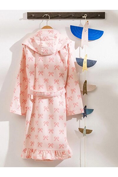 LC Waikiki Hooded Cotton Girls' Bathrobe (W5)