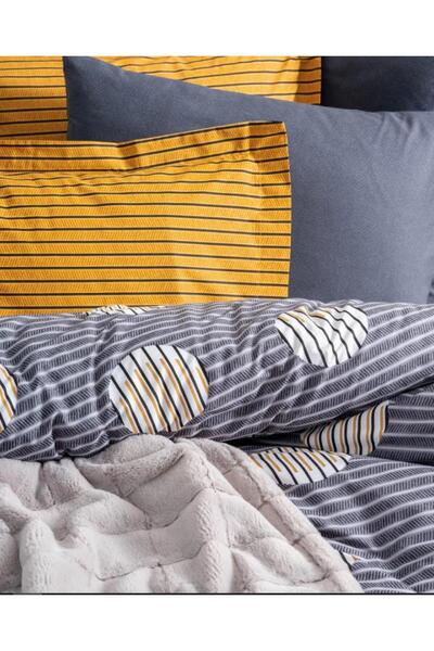 Cotonbox Double Trim Blanket Duvet Cover Set Smooth Gray