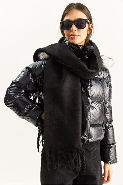 Bianco Lucci Women's Tasseled Soft Touch Long Scarf Shawl 0010 60286001