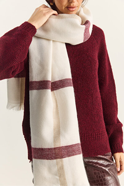 Bianco Lucci Women's Plaid Patterned Soft Touch Long Wide Scarf Shawl 0011 60286002