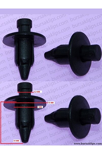 bursaklips 3095- Hyundai, Suzuki, Toyota Inner Panel Clip (Black) (7 mm) 9046...