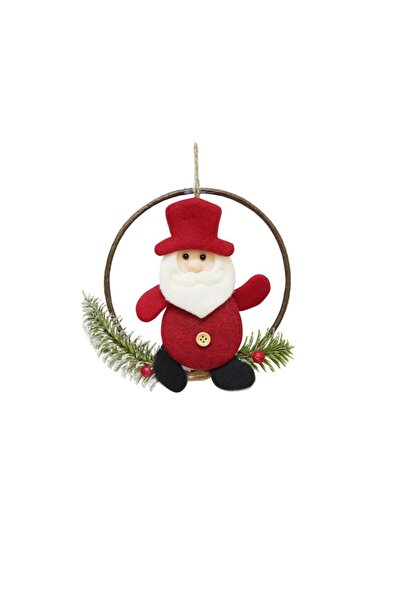 PARTİADA YILBAŞI PELUŞ NOEL BABALI HALKA KAPI SÜSÜ 16 CM
