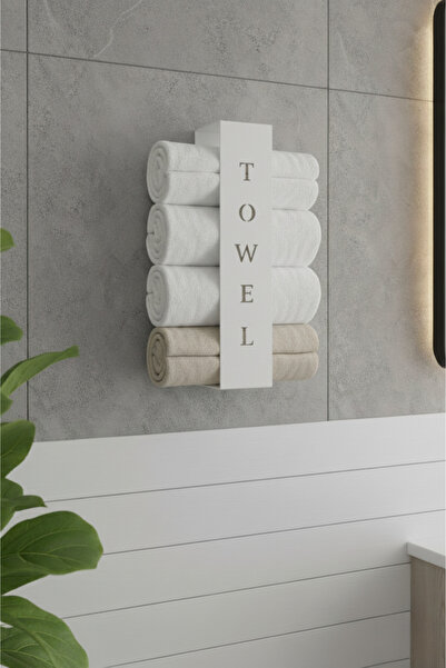 Grandmix Metal Duvar Tipi Havluluk 60 cm Modern Banyo ve Mutfak Havlu Rafı
