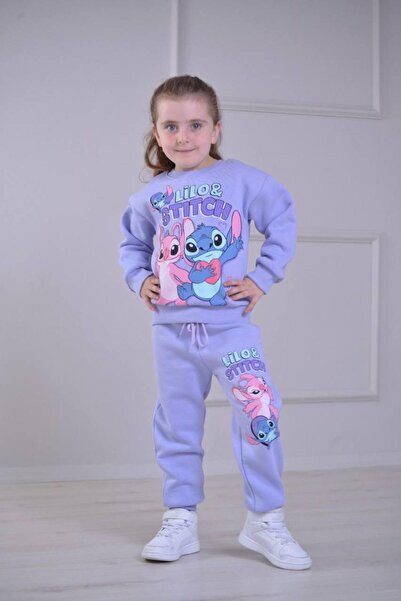 ÖRZİ Kids Set de trening pentru fete cu 3 șnururi de iarnă, cu imprimeu, 3-10