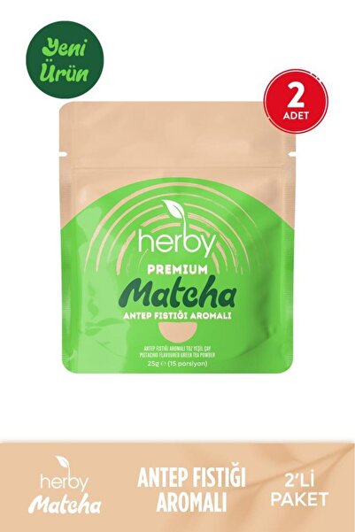 Herby Premium Matcha Pistachio Flavored 2-Pack