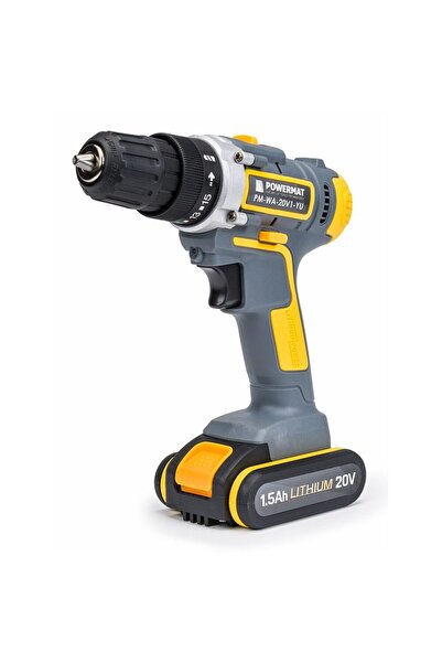 Powermat Filetanta 2 acumulatori 20V 1.5Ah, masina pentru gaurit, bormasina,