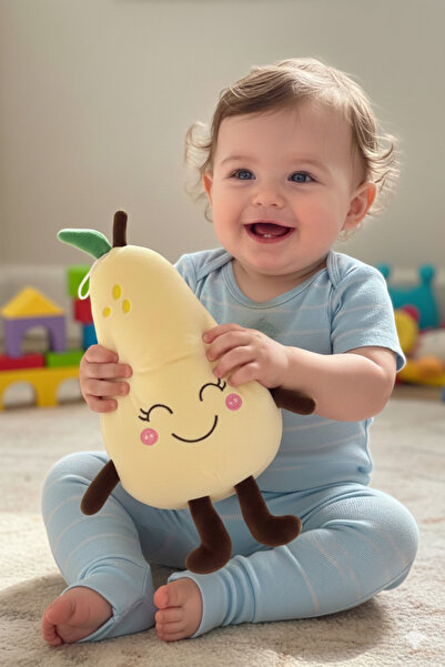 craftivio Sevimli Armut Figür Peluş Oyuncak Yumuşacık Bebek Uyku ve Oyun Arka...