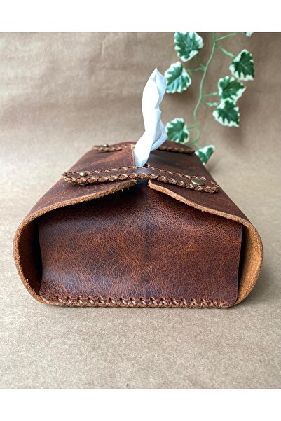 ALESTA LEATHER (Name Written) Napkin Holder Handmade Genuine Leather