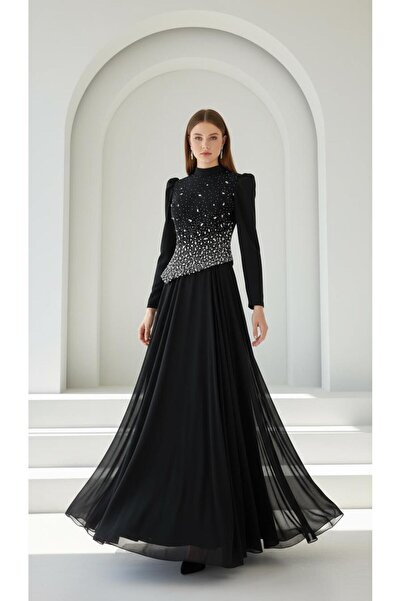 YuSeM Alice Abiye Siyah