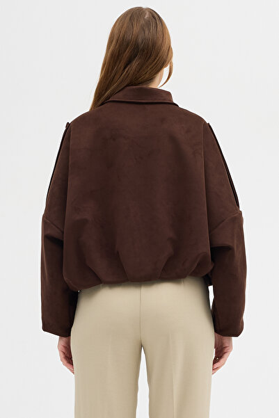 Renvo butik Γυναικείο μπουφάν oversized με ανοιχτό ώμο