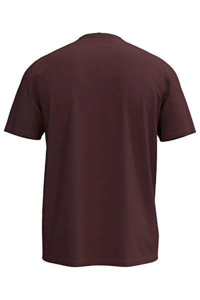 Calvin Klein Men's Short Sleeve Crew Neck Cotton Plain Model Red T-Shirt Lv04Rd254G-5Ff