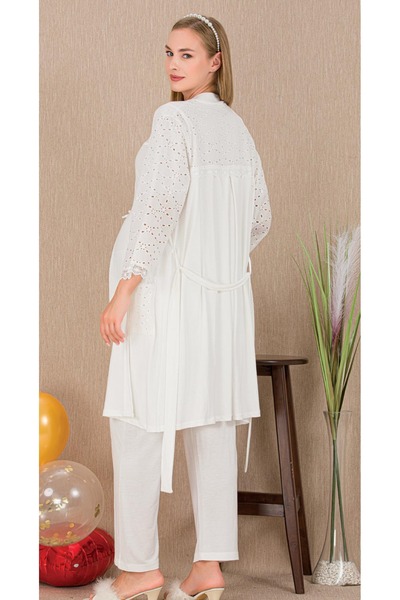 Lady Lingerie Maternity-Maternity Pajamas Set with Dressing Gowns Set of 3