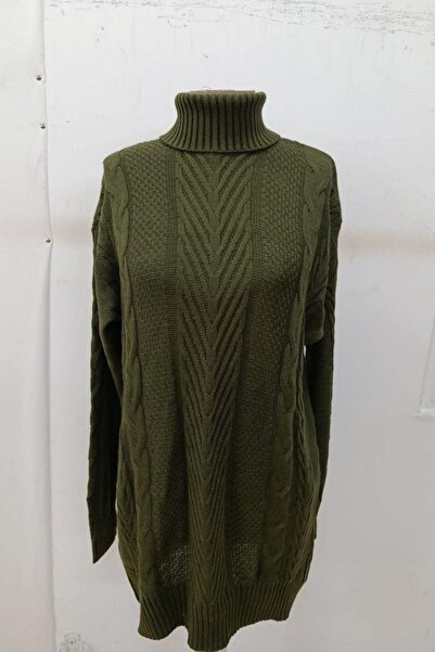 Mossta Μίνι πλεκτό φόρεμα με μοτίβο ζιβάγκο - Πράσινο