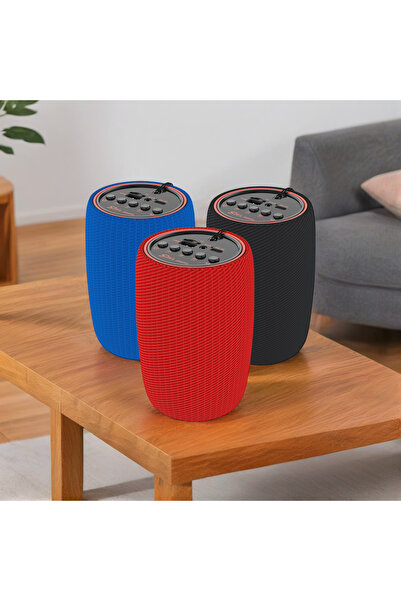 Tim Portable Bluetooth Speaker, USB, AUX–Clear Sound, Compact, Elegant Design, Blue