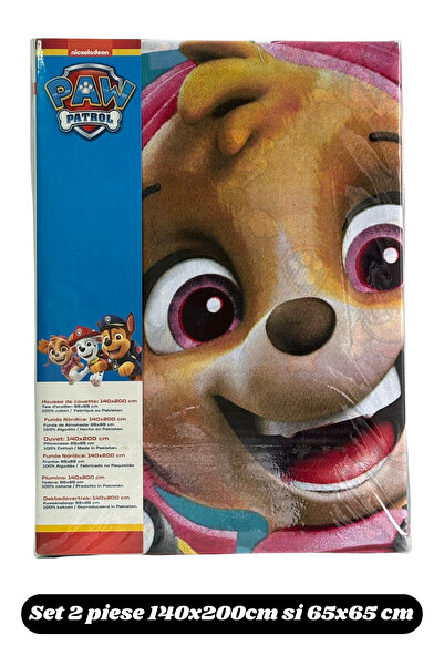 PAW PATROL Children's bedding set – 2 pieces, 140x200 cm + 65x65 cm