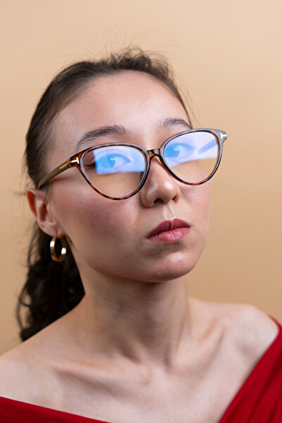 TARSS Jasmin Leopard Cat Eye Blue Light Filter Screen Glasses