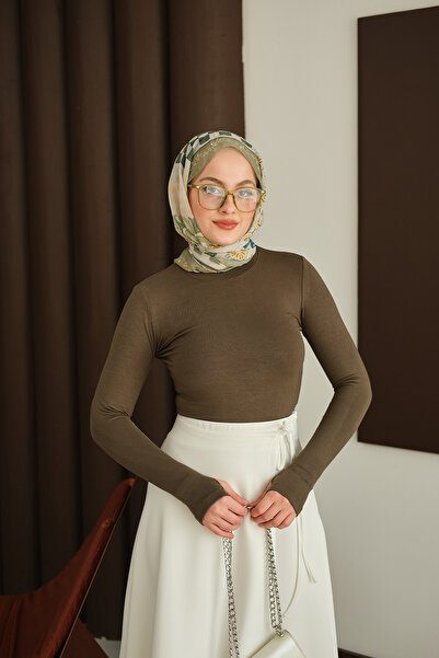 LOCCO Women's Finger-Through Bodysuit Green