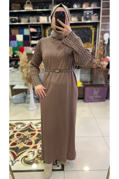HUMEYRA فستان تريكو بحزام من موندول