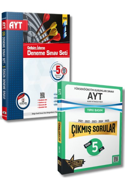 ÖZDEBİR YAYINEVİ Liderler Karması AYT Son 5 Yıl Çıkmış Sorular ve AYT 5 Deneme Sınavı