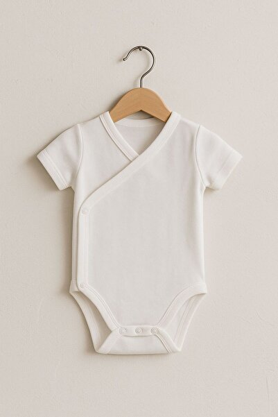 babytex Short Sleeve Double-Breasted Bodysuit & Bodysuit 100% Cotton