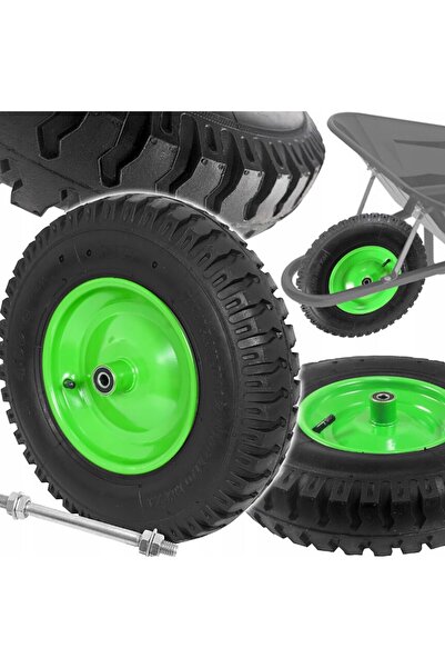 VERKE Roata pentru roaba, carucior 400x 92, ax 1 mm, janta 220 mm,