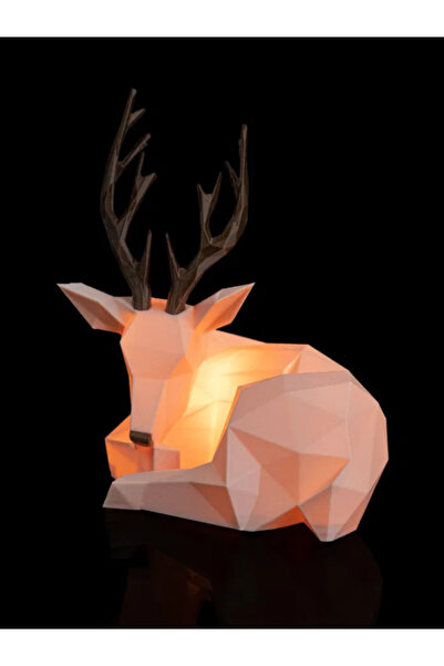 Epic Crafting Lampă 3D – Sat pe Lună, Ren, Mos Craciun, Om de zapada, Lampa m...