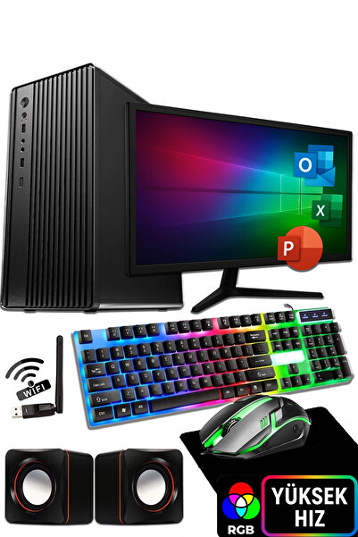 J-TECH P409 i5 3470 8GB 128GB SSD 19" Monitör Masaüstü Bilgisayar