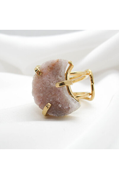 Moonlight Jewelry Moon Adjustable Ring – Pink Amethyst