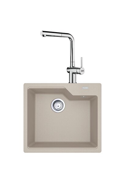 Franke UBG 610-50 Granit Sahara Evye, ACTIVE PLUS DOCCIA 2.0 Spiralli, Krom A...